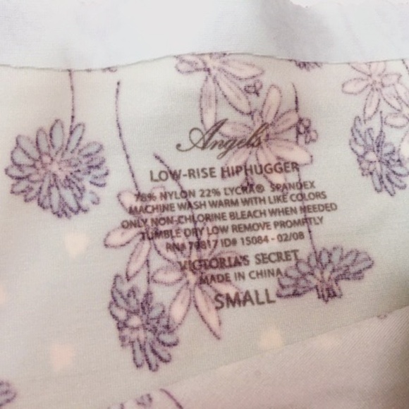 Victoria’s Secret Angels Hip Hugger Low Rise Floral Nylon Panty Panties - Picture 2 of 5